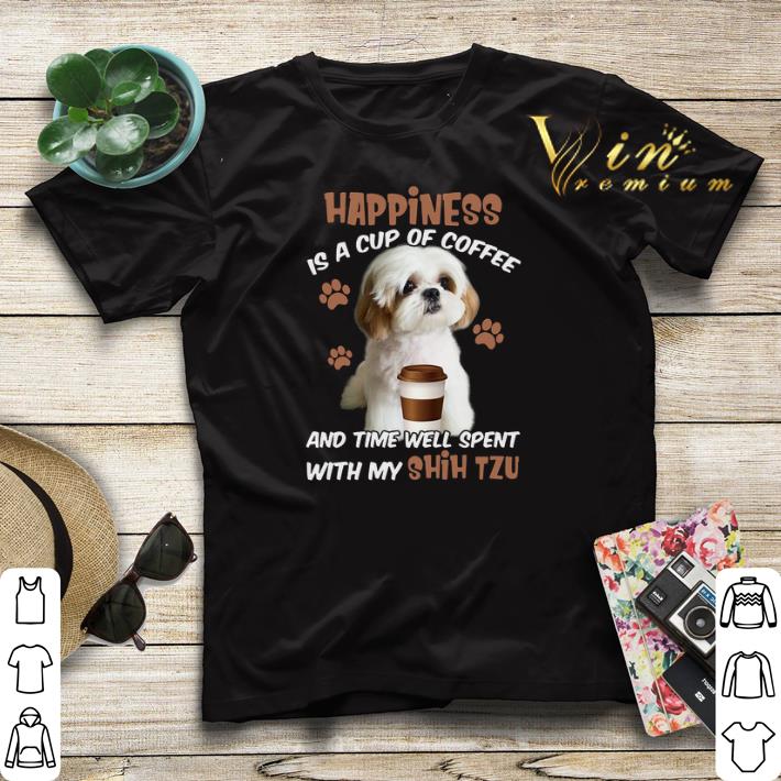 Happiness is a cup of coffee time well spent with my Shih Tzu shirt sweater 4 - Happiness is a cup of coffee & time well spent with my Shih Tzu shirt sweater