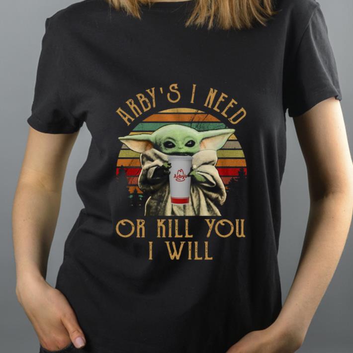 Hot Baby Yoda Arby s I need or kill you I will vintage shirt 4 - Hot Baby Yoda Arby’s I need or kill you I will vintage shirt
