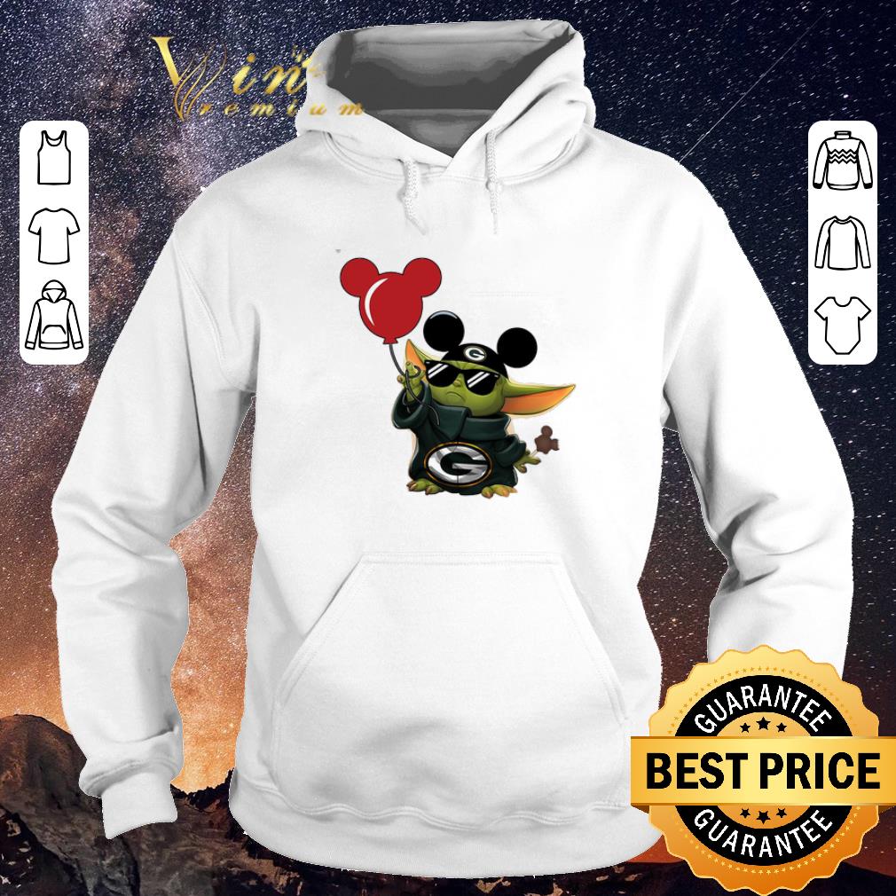 Hot Mickey Mashup Baby Yoda Holding Balloon Green Bay Packers shirt sweater 4 - Hot Mickey Mashup Baby Yoda Holding Balloon Green Bay Packers shirt sweater