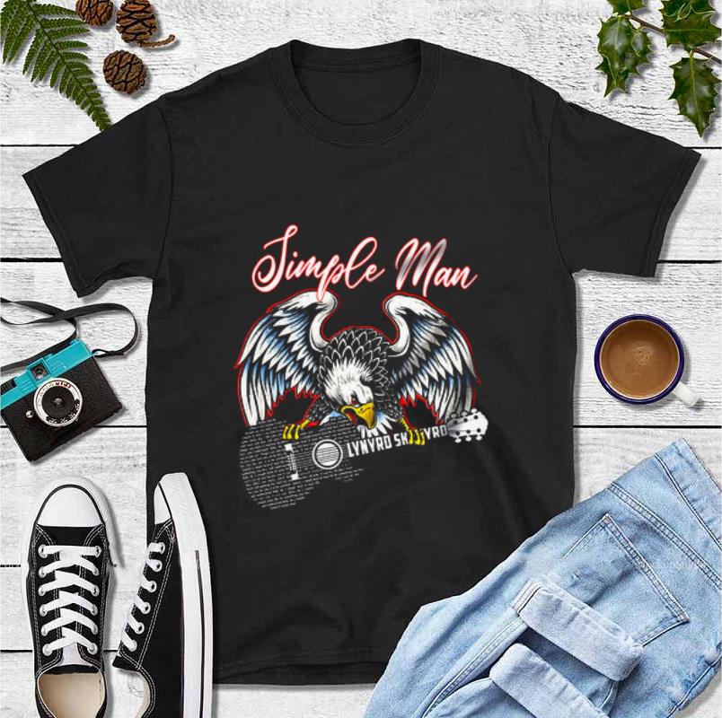 Hot Simple Man love Lynyrd Skynyrd rock band guitar shirt 4 - Hot Simple Man love Lynyrd Skynyrd rock band guitar shirt