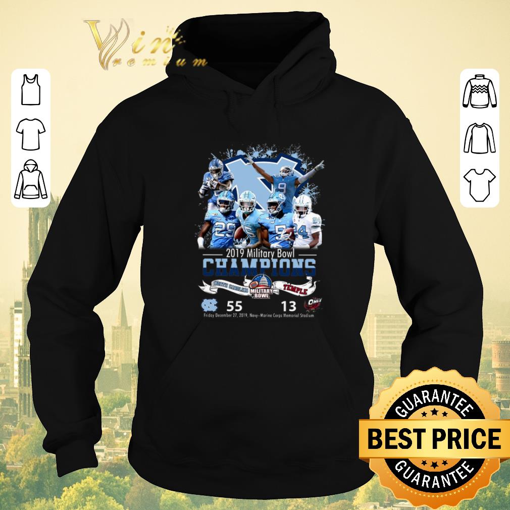 Nice 2019 Military Bowl Champions North Carolina Tar Heels vs Temple shirt sweater 4 - Nice 2019 Military Bowl Champions North Carolina Tar Heels vs Temple shirt sweater