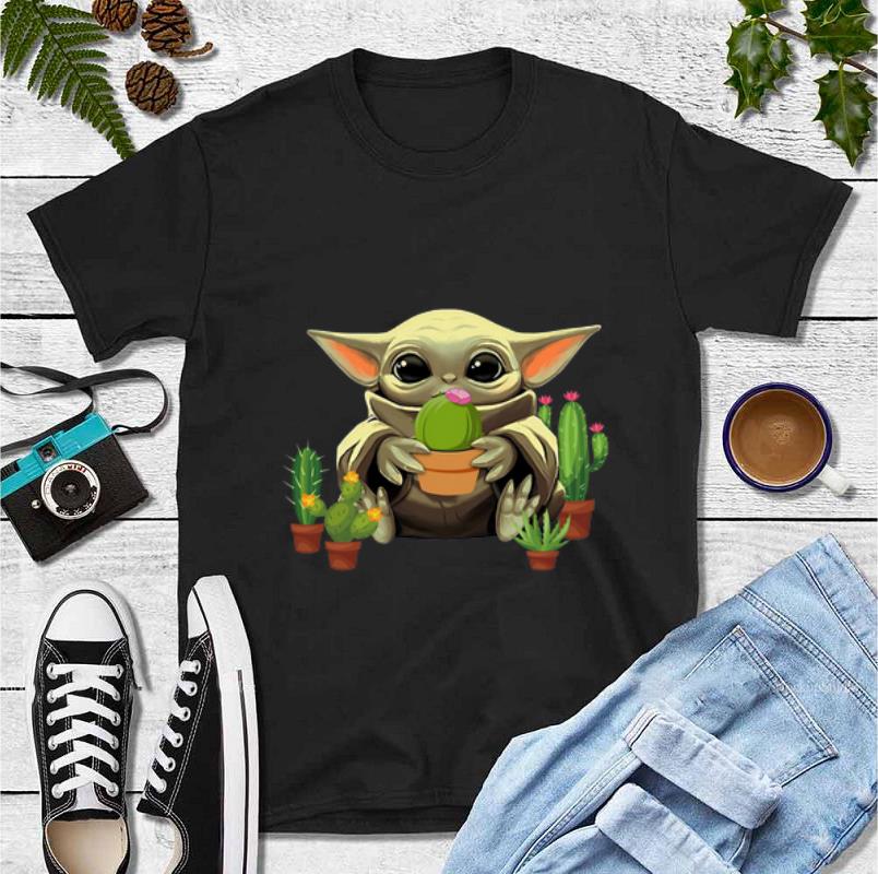 Nice Baby Yoda Hug Cactus shirt 4 - Nice Baby Yoda Hug Cactus shirt