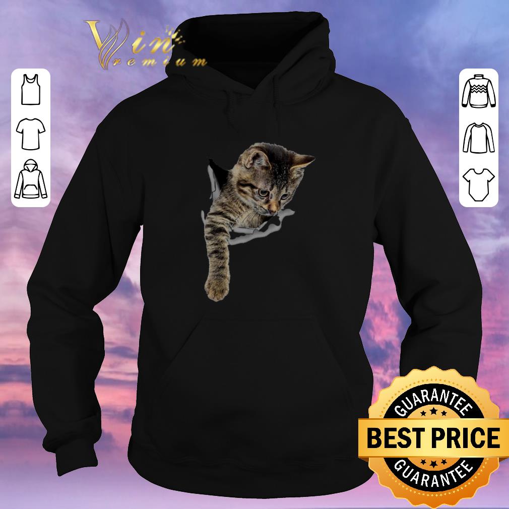 Nice Cat torn paper shirt sweater 4 - Nice Cat torn paper shirt sweater