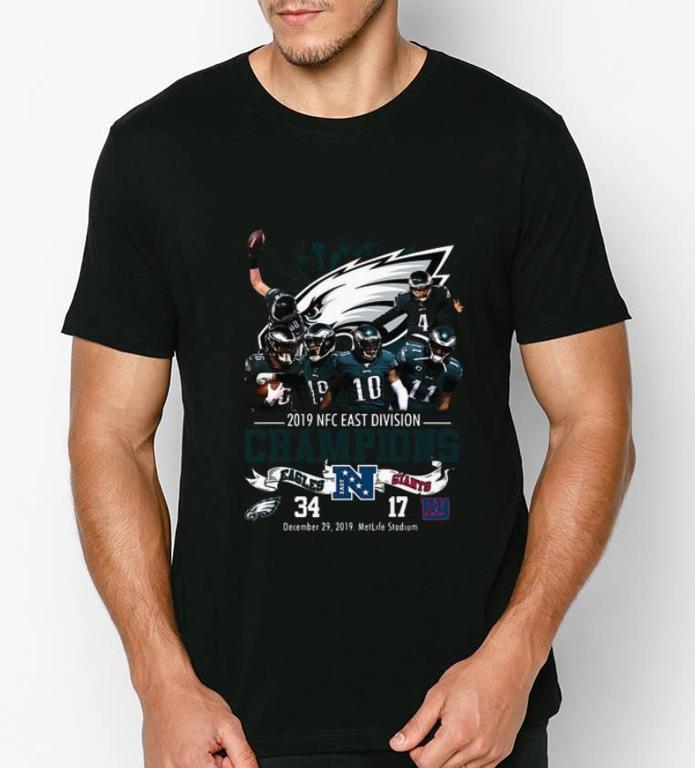 Nice Philadelphia Eagles 2019 Nfc East Division Champions Eagles Vs Giants shirt 4 - Nice Philadelphia Eagles 2019 Nfc East Division Champions Eagles Vs Giants shirt