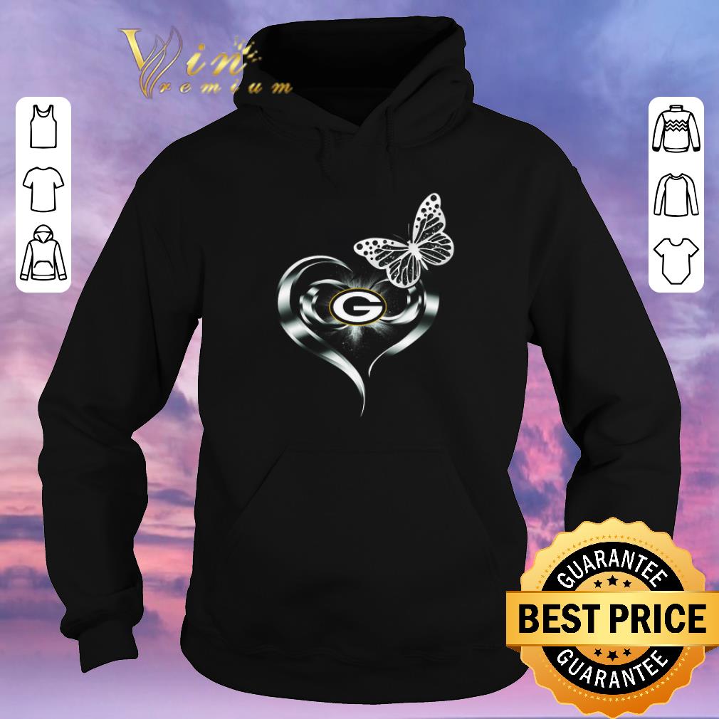 Official Green Bay Packers love butterfly heart shirt sweater Official Green Bay Packers love butterfly heart shirt sweater 4 - Official Green Bay Packers love butterfly heart shirt sweater
