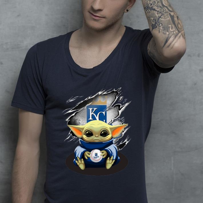 Official Star Wars Baby Yoda Blood Inside Kansas City Royals shirt 4 - Official Star Wars Baby Yoda Blood Inside Kansas City Royals shirt