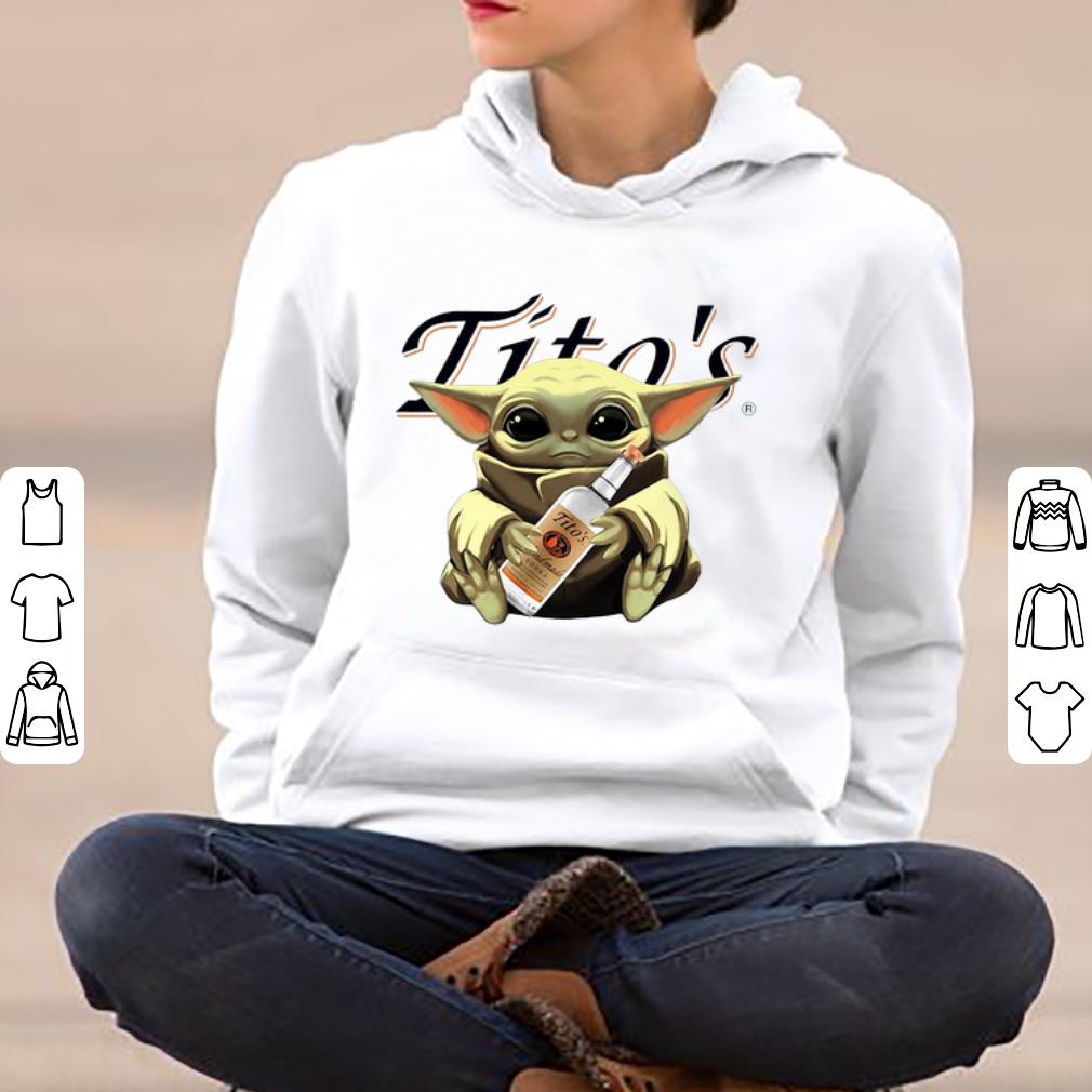 Official Star Wars Baby Yoda Hugging Tito s Vodka shirt 4 - Official Star Wars Baby Yoda Hugging Tito’s Vodka shirt
