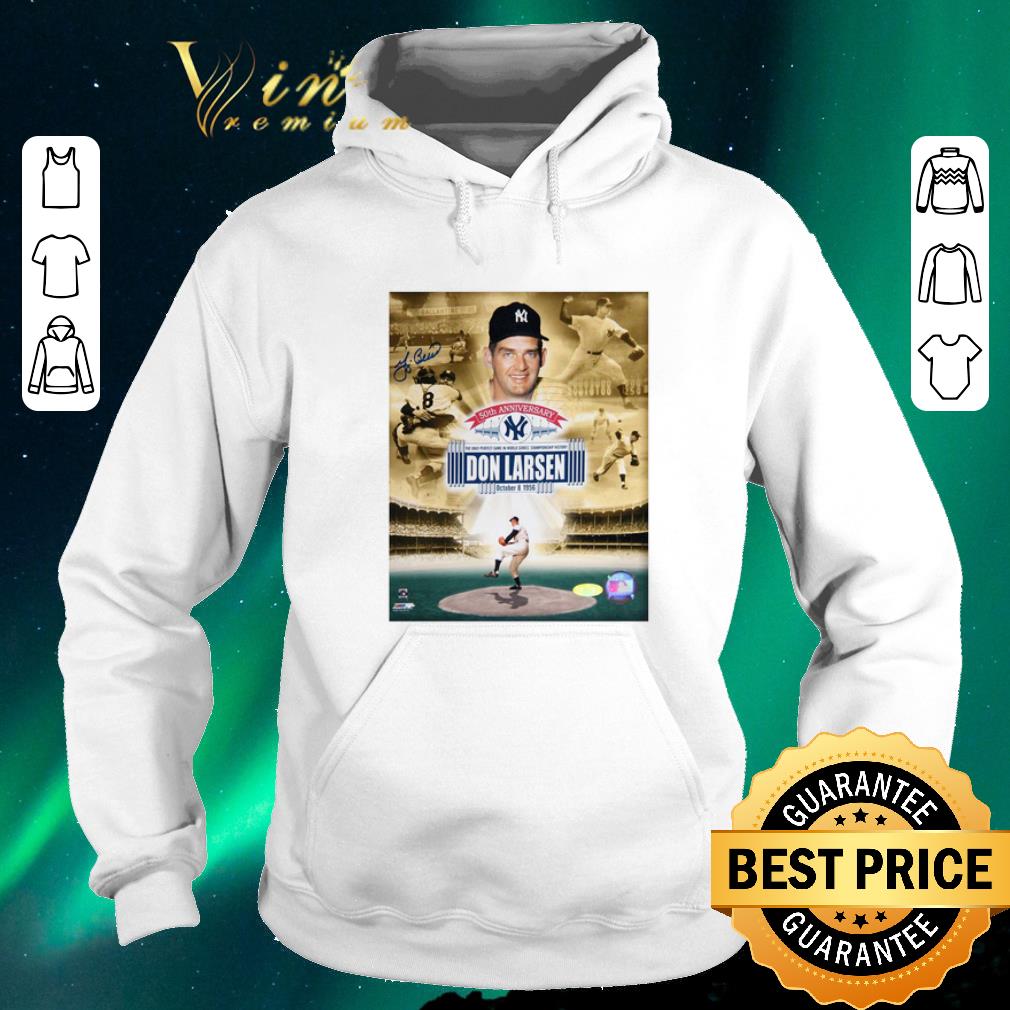 Original 50th anniversary Don Larsen s perfect game autographed shirt sweater 4 - Original 50th anniversary Don Larsen's perfect game autographed shirt sweater