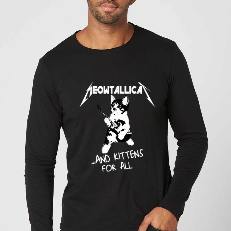 Original Cat Meowtallica and kittens for all shirt 4 - Original Cat Meowtallica and kittens for all shirt