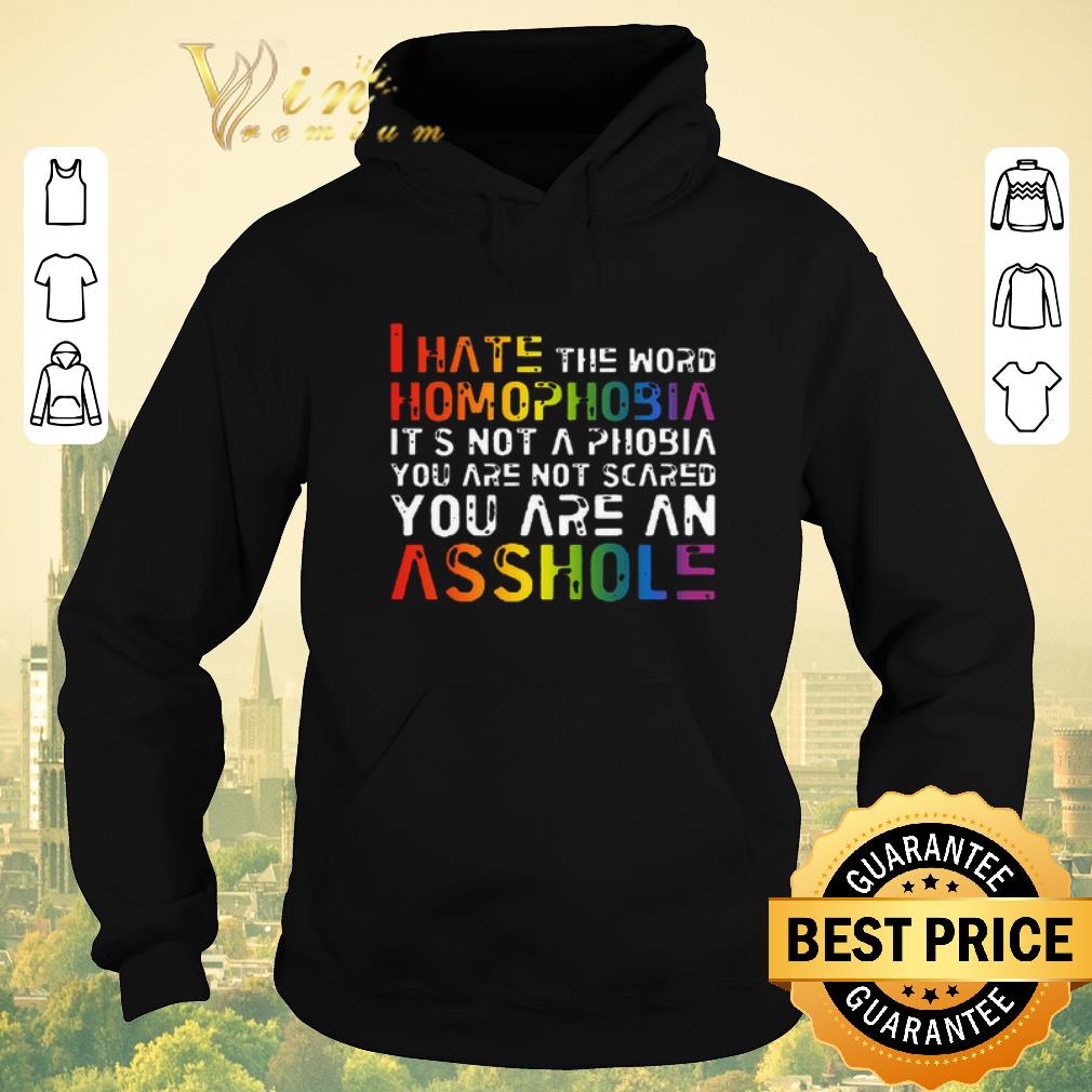 Original LGBT i hate the word homophobia it's not a phobia are an asshole shirt sweater Original LGBT i hate the word homophobia it s not a phobia are an asshole shirt sweater 4 - Original LGBT i hate the word homophobia it's not a phobia are an asshole shirt sweater