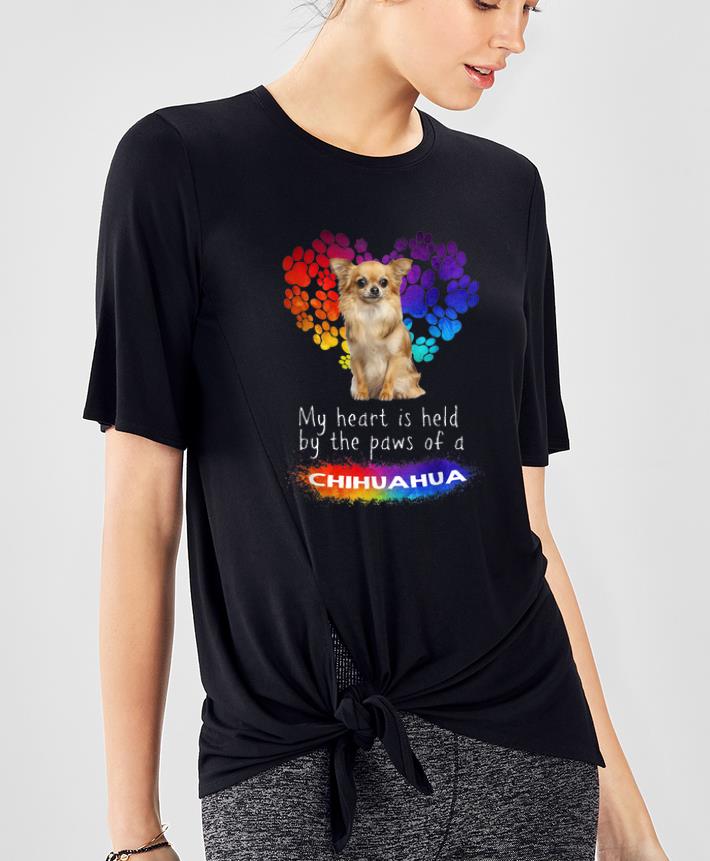 Original My Heart Is Held By The Paws Of A Chihuahua Dog Lovers shirt 4 - Original My Heart Is Held By The Paws Of A Chihuahua Dog Lovers shirt