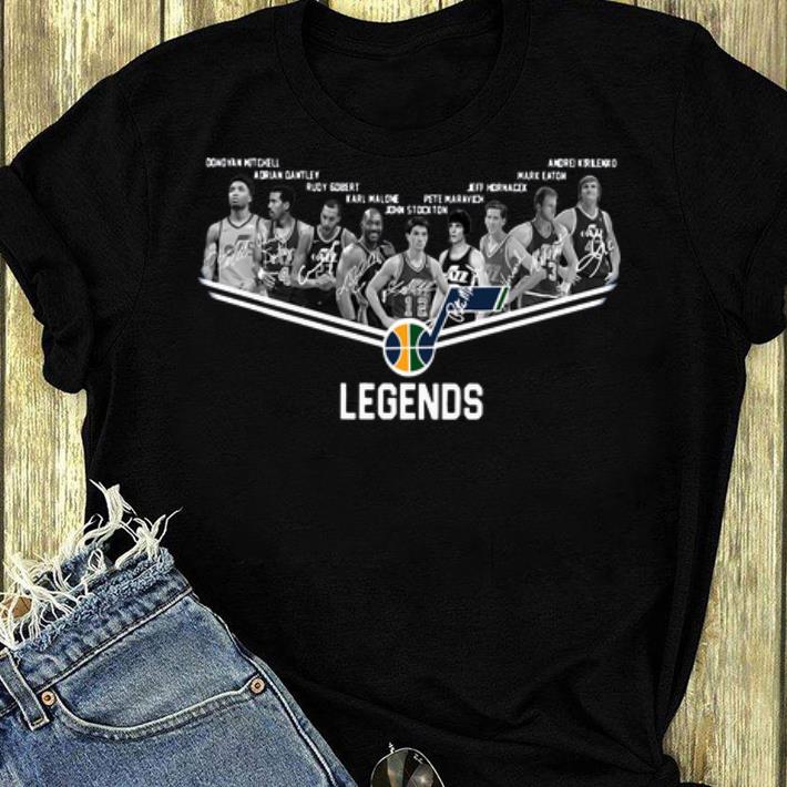 Original NBA Utah Jazz Legends Players Team Signatures shirt 4 - Original NBA Utah Jazz Legends Players Team Signatures shirt