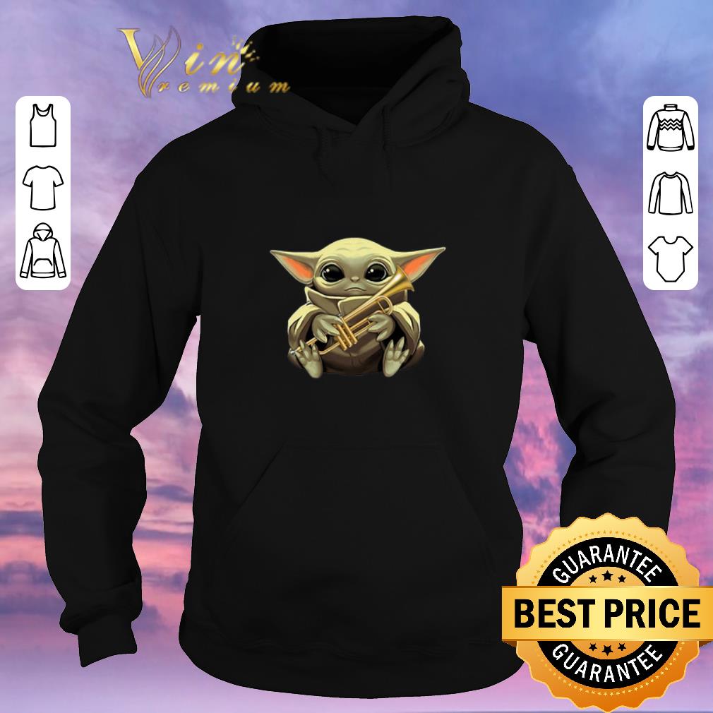 Premium Baby Yoda hold Trumpet Star Wars Mandalorian shirt sweater 4 - Premium Baby Yoda hold Trumpet Star Wars Mandalorian shirt sweater