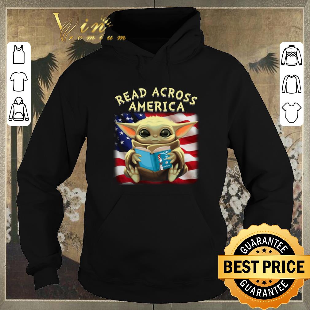 Premium Baby Yoda read across America flag shirt sweater 4 - Premium Baby Yoda read across America flag shirt sweater