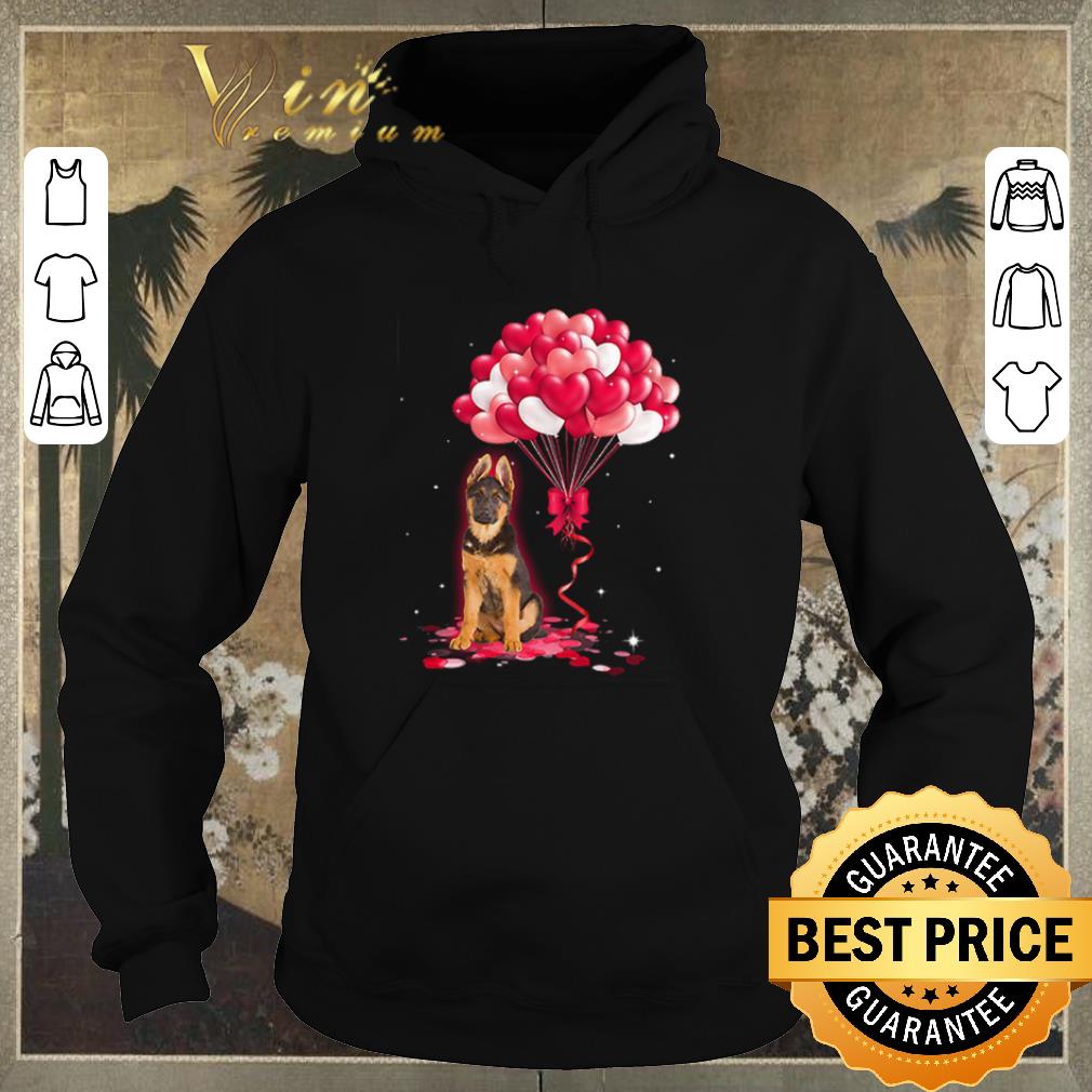 Premium German Shepherd dog Love Balloons heart shirt sweater 4 - Premium German Shepherd dog Love Balloons heart shirt sweater