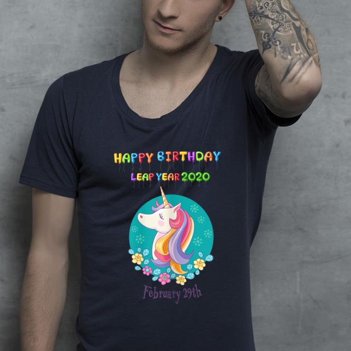 Premium Leap Day 2020 Happy Birthday Unicorn Bruary 29th shirt 4 - Premium Leap Day 2020 Happy Birthday Unicorn Bruary 29th shirt