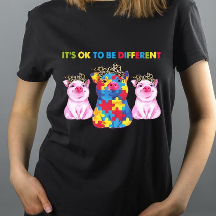 Premium Pigs It s Ok To Be Different Autism shirt 4 - Premium Pigs It’s Ok To Be Different Autism shirt