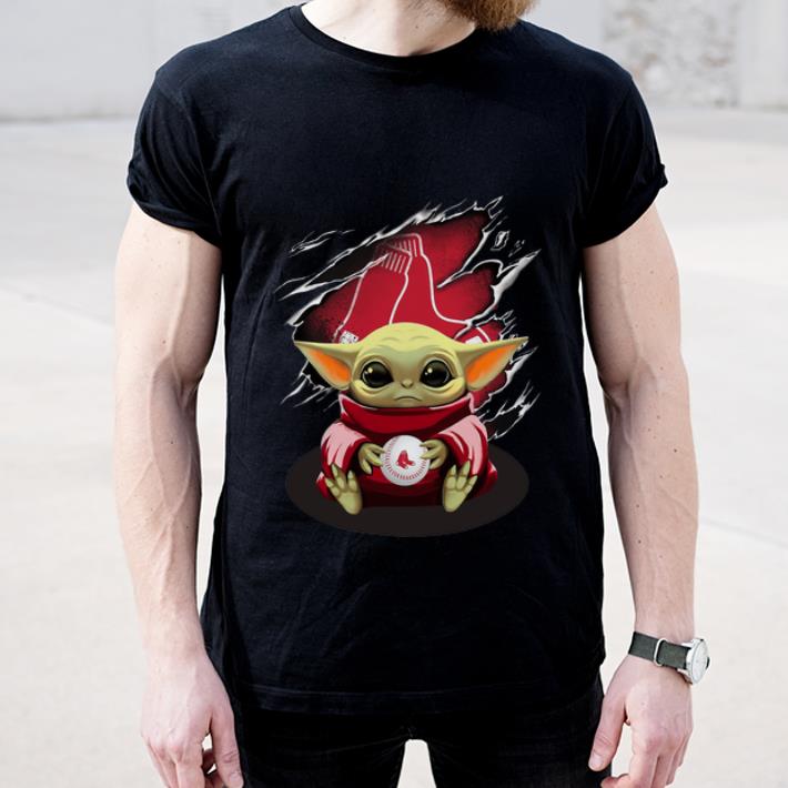 Premium Star Wars Baby Yoda Blood Inside Boston Red Sox shirt 4 - Premium Star Wars Baby Yoda Blood Inside Boston Red Sox shirt