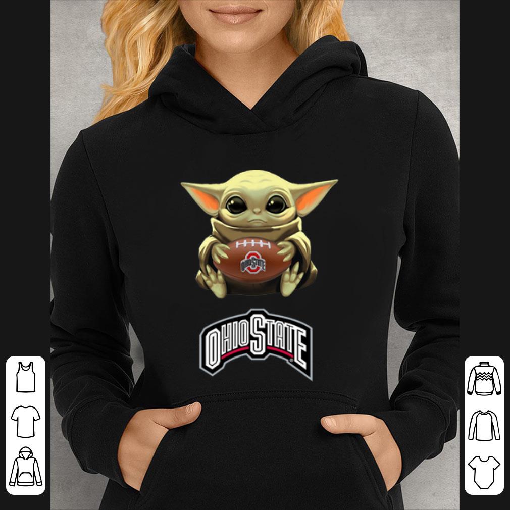 Premium Star Wars Baby Yoda Hug Football Ohio State Buckeyes shirt 4 - Premium Star Wars Baby Yoda Hug Football Ohio State Buckeyes shirt