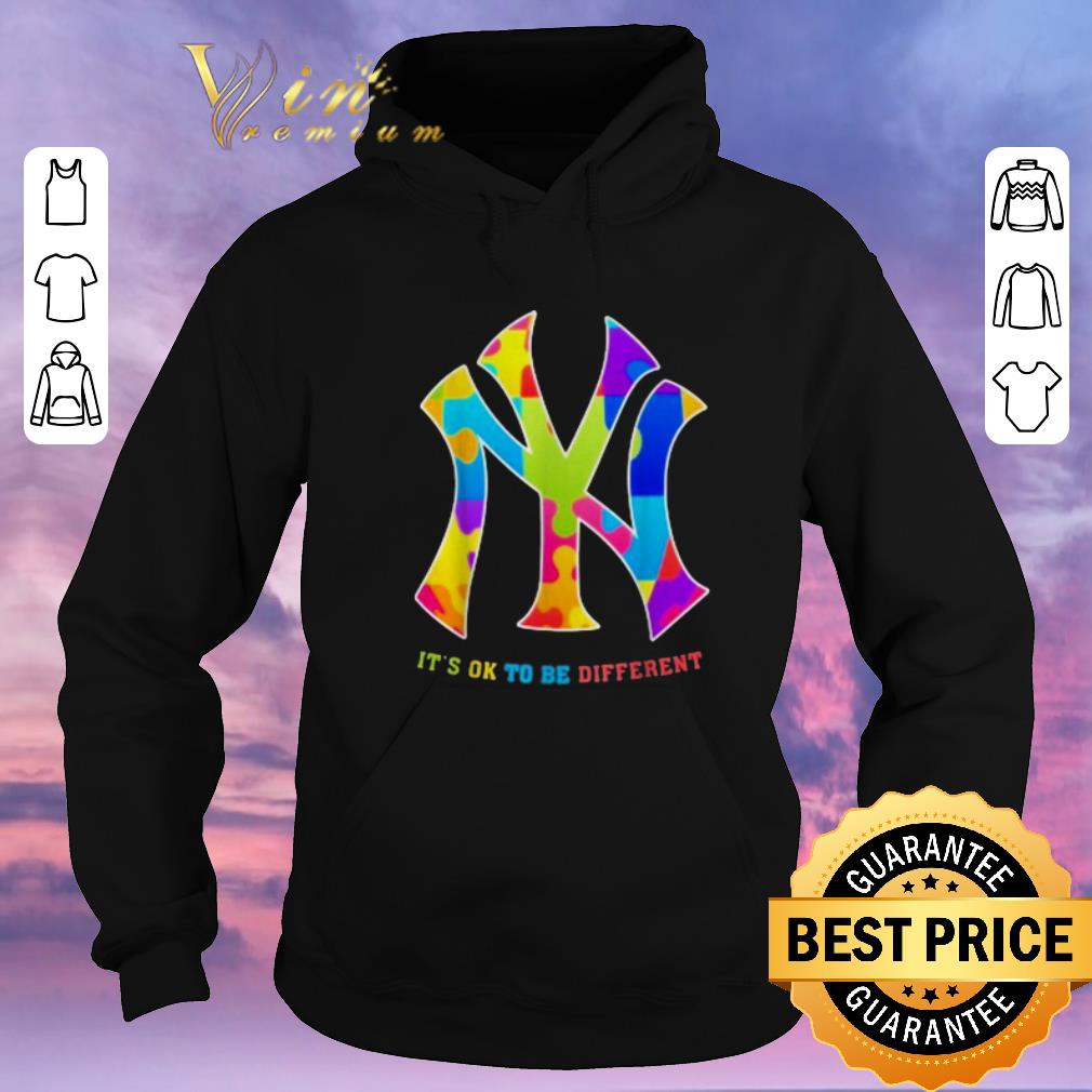 Pretty Autism New York Yankees It s Ok To Be Different shirt sweater 4 - Pretty Autism New York Yankees It's Ok To Be Different shirt sweater