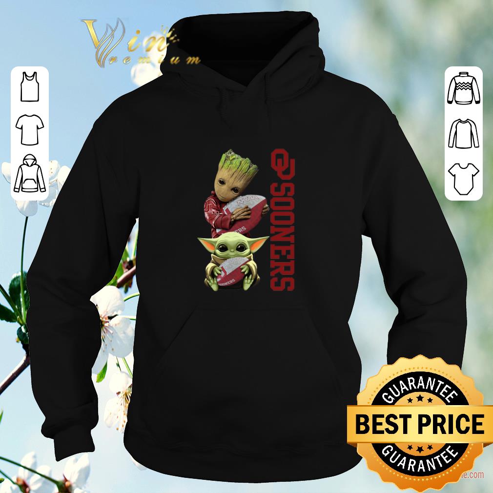 Pretty Baby Groot And Baby Yoda Hug Oklahoma Sooners shirt sweater 4 - Pretty Baby Groot And Baby Yoda Hug Oklahoma Sooners shirt sweater