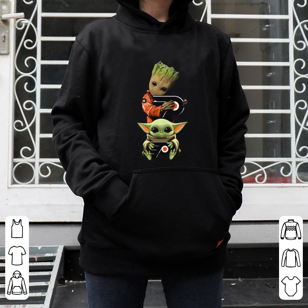 Pretty Baby Yoda and Baby Groot hug Philadelphia Flyers shirt Pretty Baby Yoda and Baby Groot hug Philadelphia Flyers shirt 4 - Pretty Baby Yoda and Baby Groot hug Philadelphia Flyers shirt