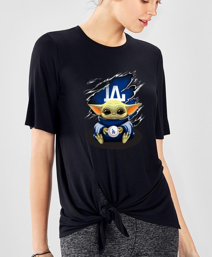 Pretty Star Wars Baby Yoda Blood Inside Los Angeles Dodgers shirt Pretty Star Wars Baby Yoda Blood Inside Los Angeles Dodgers shirt 4 - Pretty Star Wars Baby Yoda Blood Inside Los Angeles Dodgers shirt