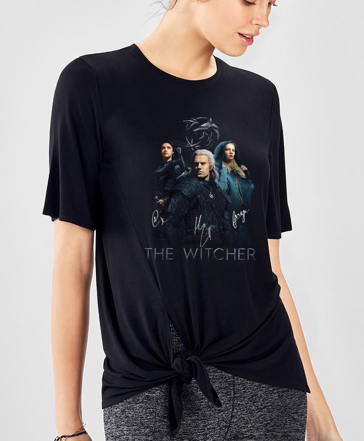 Pretty The Witcher Wild Hunt characters signatures shirt 4 - Pretty The Witcher Wild Hunt characters signatures shirt