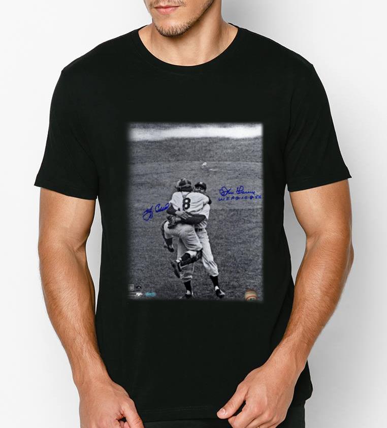 Pretty Yogi Berra Don Larsen New York Yankees 1956 World Series Perfect Game Signatures shirt 4 - Pretty Yogi Berra & Don Larsen New York Yankees 1956 World Series Perfect Game Signatures shirt