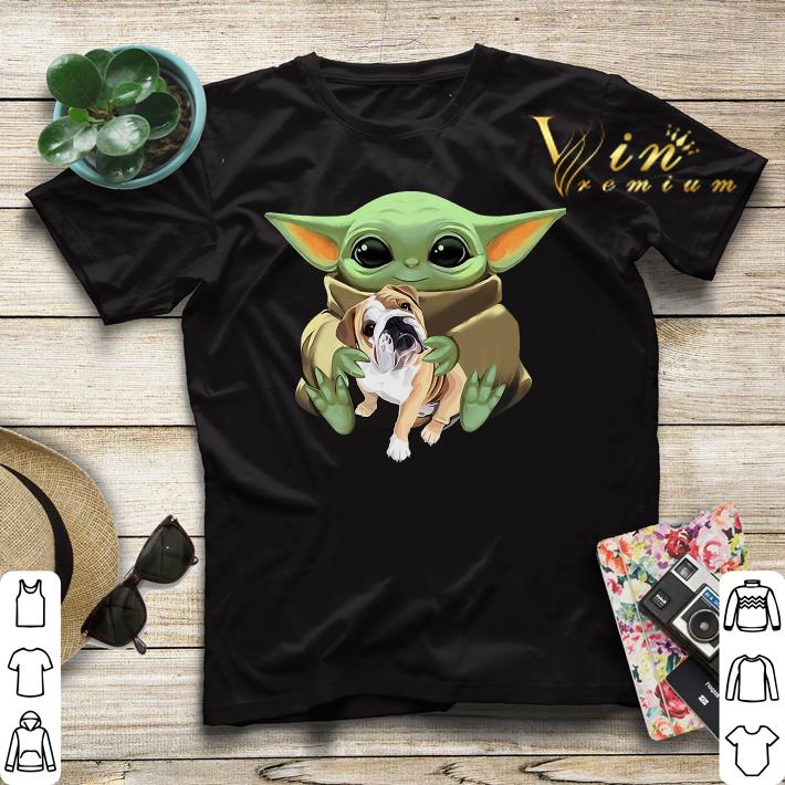 Star Wars Baby Yoda Hug Bulldog shirt sweater 4 - Star Wars Baby Yoda Hug Bulldog shirt sweater