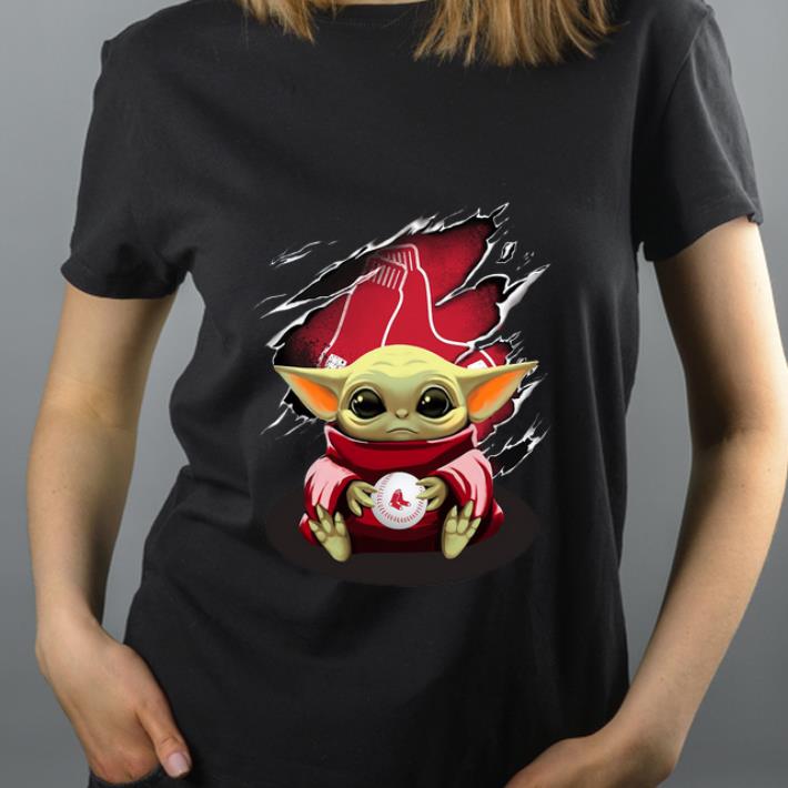 Top Baby Yoda Blood Inside Boston Red Sox shirt 4 - Top Baby Yoda Blood Inside Boston Red Sox shirt