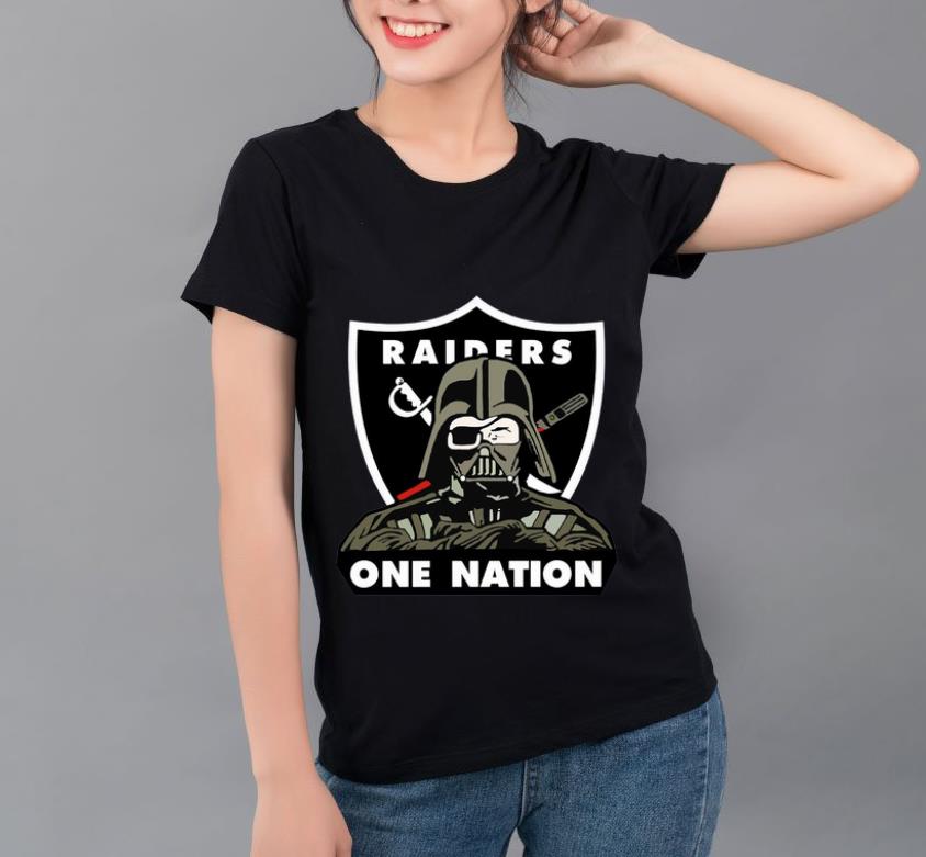 Top Darth Vader NFL Oakland Raiders One Nation shirt 4 - Top Darth Vader NFL Oakland Raiders One Nation shirt