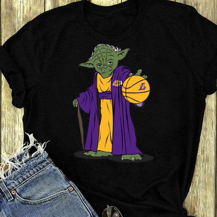 Top Master Yoda Basketball Los Angeles Lakers shirt 4 - Top Master Yoda Basketball Los Angeles Lakers shirt