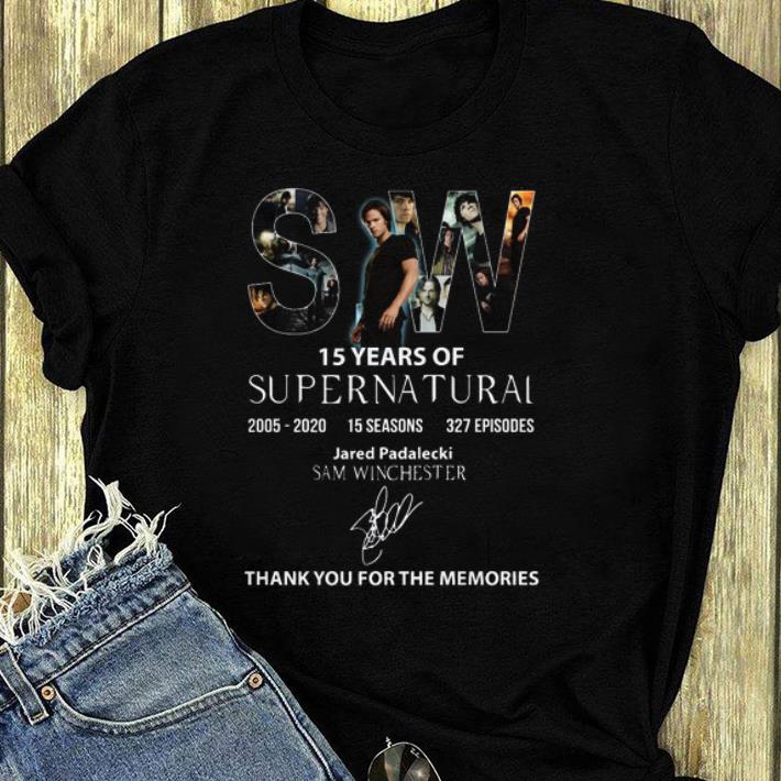 Top SW 15 Years Of Supernatural Thank You For The Memories shirt 4 - Top SW 15 Years Of Supernatural Thank You For The Memories shirt