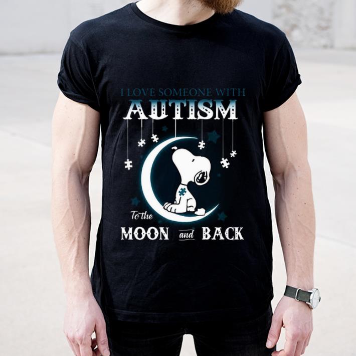 Top Snoopy I love someone with autism to the moon and back shirt 4 - Top Snoopy I love someone with autism to the moon and back shirt