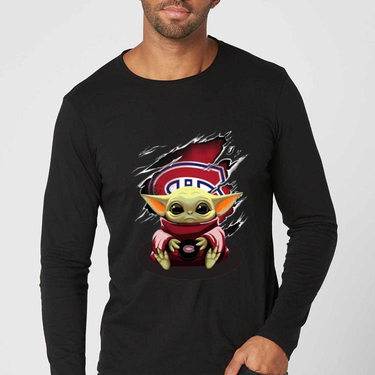 Top Star Wars Baby Yoda Blood Inside Montreal Canadiens shirt 4 - Top Star Wars Baby Yoda Blood Inside Montreal Canadiens shirt