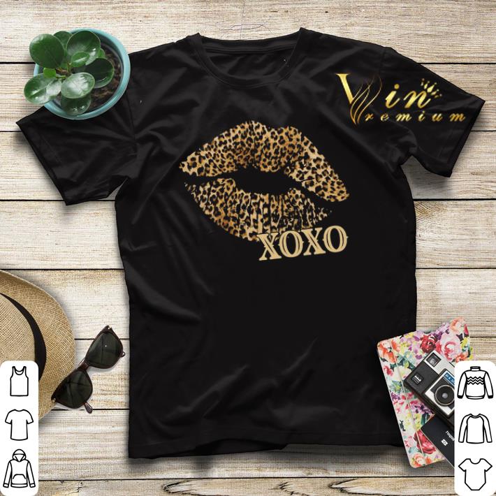 Xoxo leopard lips shirt sweater 4 - Xoxo leopard lips shirt sweater