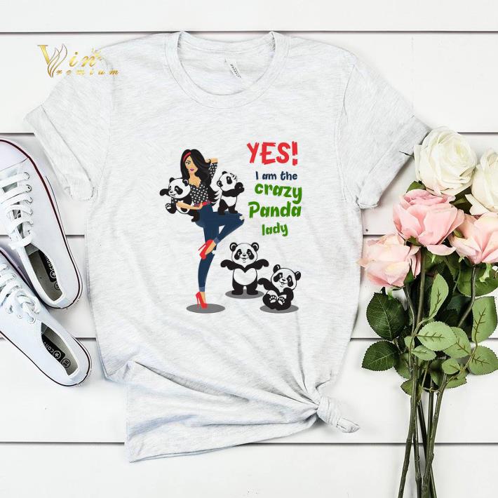 Yes i am the crazy panda lady shirt sweater 4 - Yes i am the crazy panda lady shirt sweater