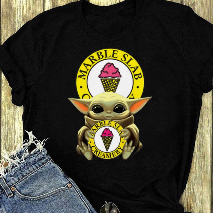Awesome Baby Yoda Hug Marble Slab Creamery shirt 4 - Awesome Baby Yoda Hug Marble Slab Creamery shirt