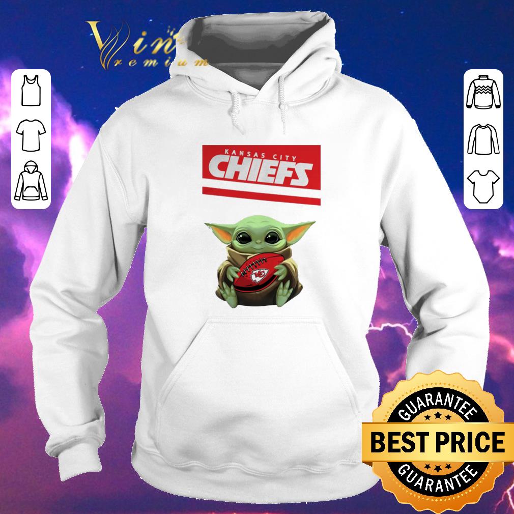 Awesome Baby Yoda hug Kansas City Chiefs Ball Logo Star Wars shirt sweater 4 - Awesome Baby Yoda hug Kansas City Chiefs Ball Logo Star Wars shirt sweater