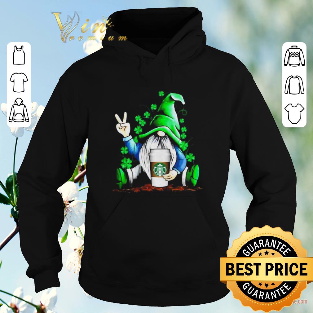 Awesome Gnome hug Starbucks coffee St Patrick s Day shirt sweater 4 - Awesome Gnome hug Starbucks coffee St. Patrick's Day shirt sweater