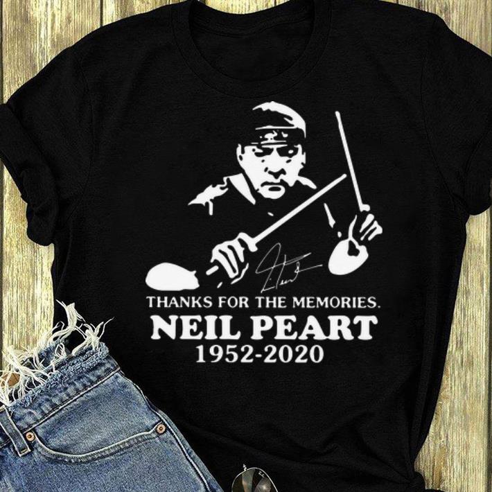 Awesome Neil Peart 1952 2020 Thanks For The Memories Signature shirt 4 - Awesome Neil Peart 1952 2020 Thanks For The Memories Signature shirt
