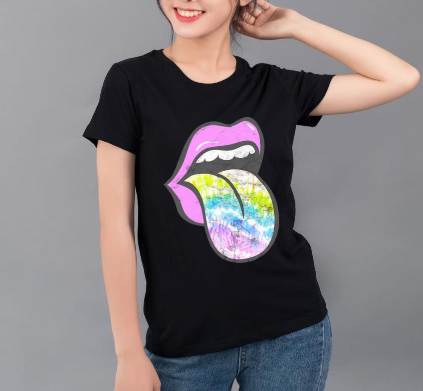 Beautiful Lavender Rose Lips Tie Dye Tongue Out shirt 4 - Beautiful Lavender Rose Lips Tie Dye Tongue Out shirt