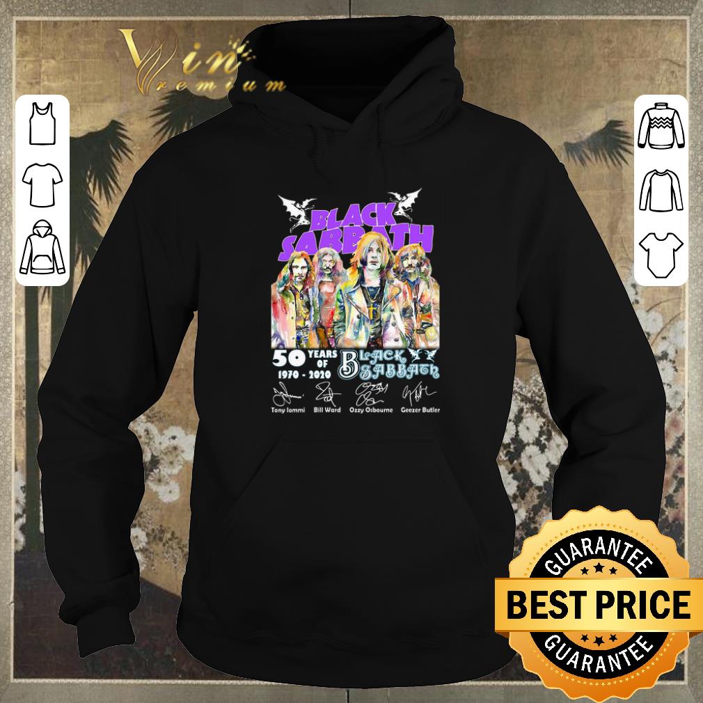 Funny Black Sabbath 50 years of 1970 2020 signatures Tony Iommi shirt sweater 4 - Funny Black Sabbath 50 years of 1970 2020 signatures Tony Iommi shirt sweater