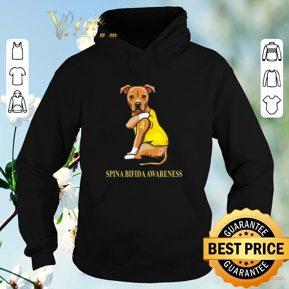 Funny Staffordshire Terrier tattoo i love Spina Bifida Awareness shirt sweater 4 - Funny Staffordshire Terrier tattoo i love Spina Bifida Awareness shirt sweater