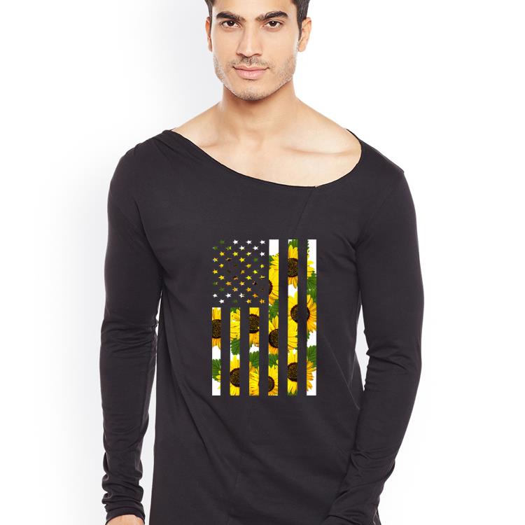 Great Sunflower American Flag shirt 4 - Great Sunflower American Flag shirt