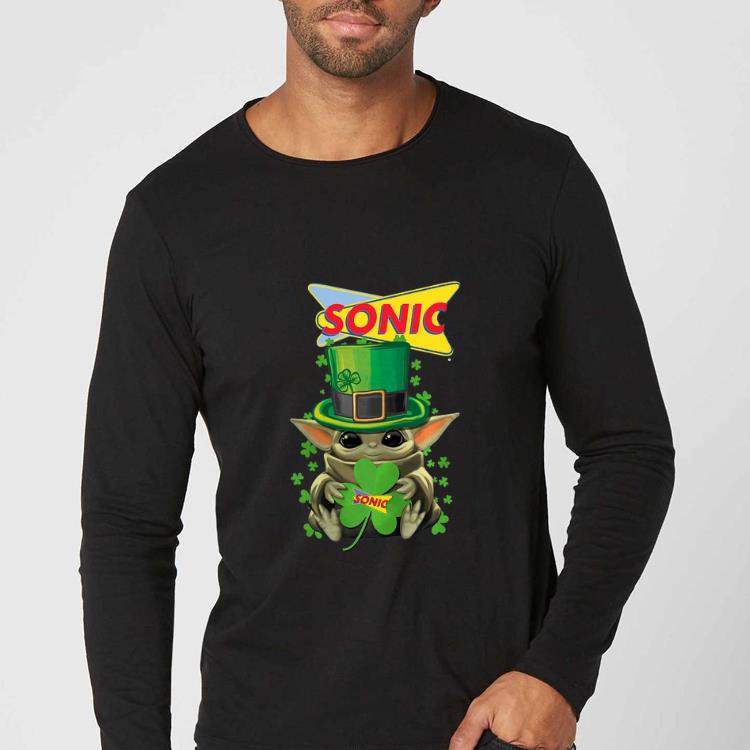 Hot Baby Yoda Sonic Shamrock St Patrick s Day shirt 4 - Hot Baby Yoda Sonic Shamrock St. Patrick’s Day shirt