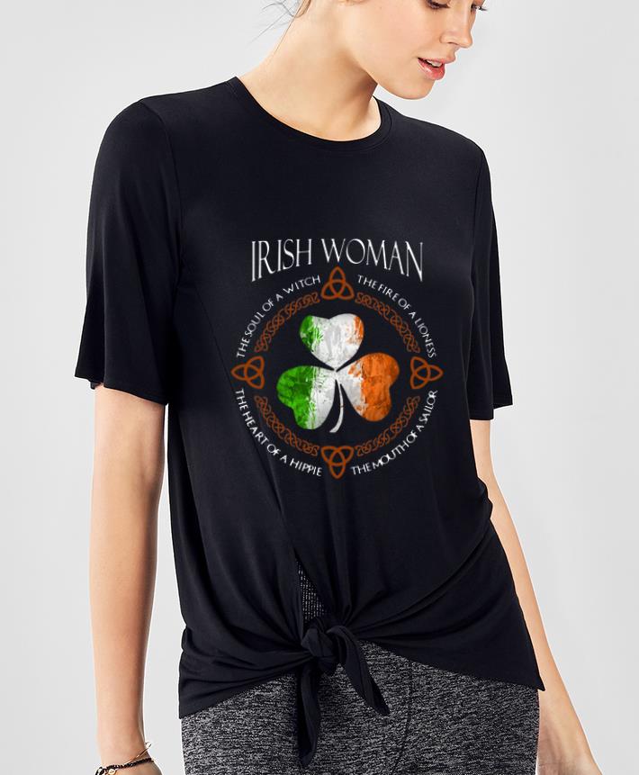 Hot Irish woman the fire of a lioness the heart of a hippie shirt 4 - Hot Irish woman the fire of a lioness the heart of a hippie shirt