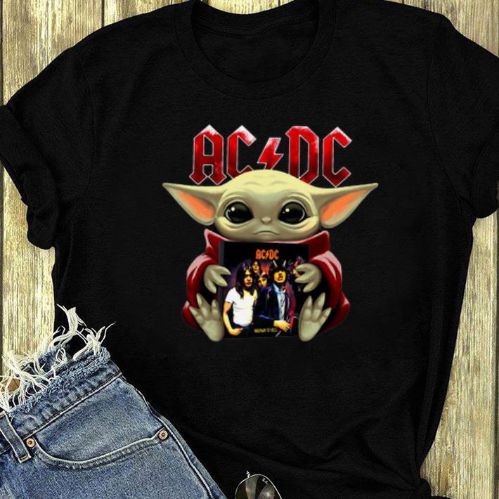 Hot Star Wars Baby Yoda Hug ACDC shirt 4 - Hot Star Wars Baby Yoda Hug ACDC shirt