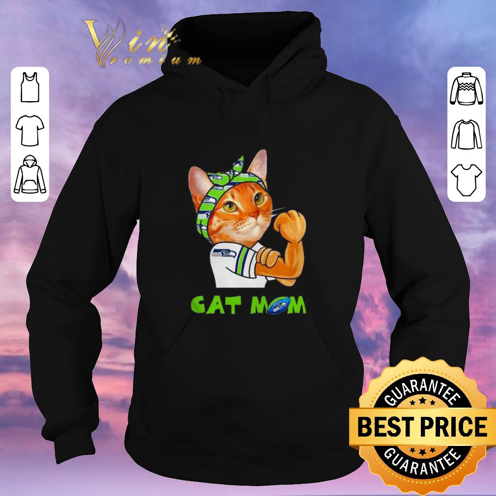 Hot Strong Cat Mom Seattle Seahawks shirt sweater 4 - Hot Strong Cat Mom Seattle Seahawks shirt sweater